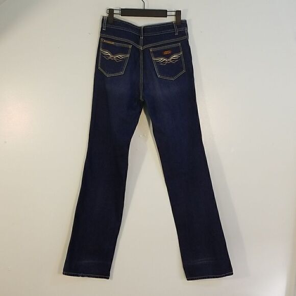 Vintage dark wash, straight  leg jeans . 26 waist. - Picture 4 of 8